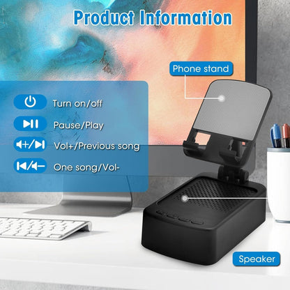 Mobile Phone Holder with Bluetooth Speaker